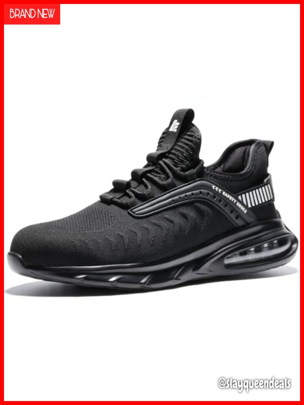 Steel Toe Work Shoes Lightweight Air Cushion Sneakers Slip Resistant Safety
